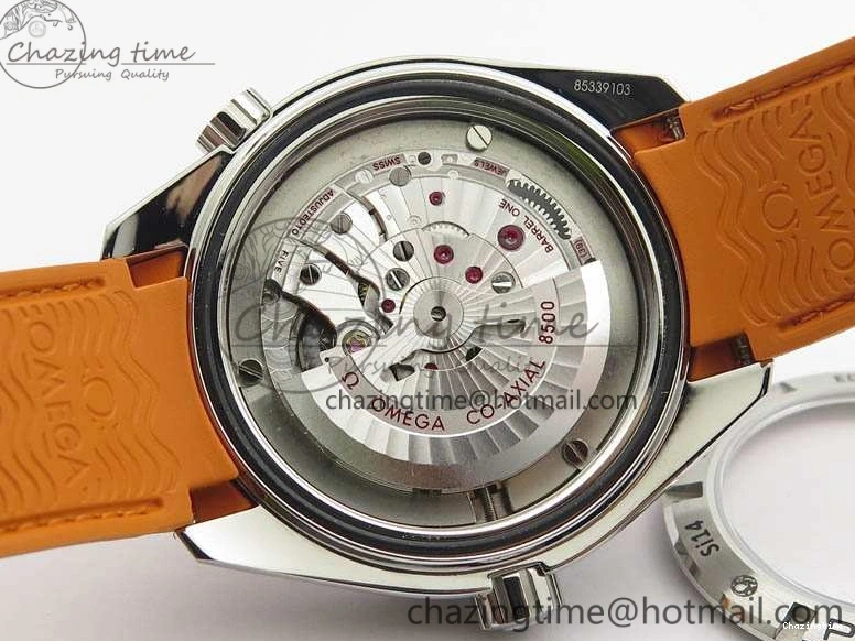 0109 UrbanStyle Planet Ocean Pro Orange Bezel 45mm OMF 1:1 Best Edition On Rubber Strap A8500 (Black Balance Wheel) 8138